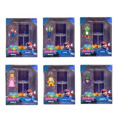 The Super Mario Galaxy Movie - 1.5" Figures with Star Launcher Asst.6 (Wave 1)