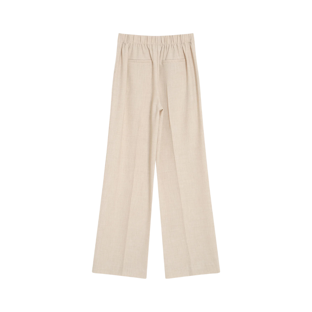 1GM0329-028 [GRACE & MILA] Straight Tailored Trousers Sable Valigny #SS2613040 (C-EU-E)