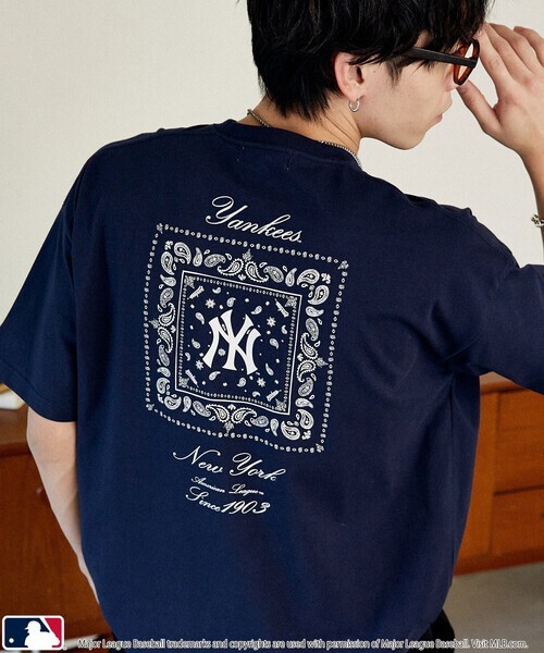 PUBLUX x MLB 限量款 2026SS 最新 變形蟲 花紋 印花  短T 3126220800120