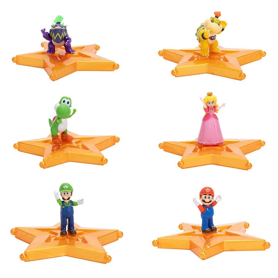 The Super Mario Galaxy Movie - 1.5" Figures with Star Accessory Asst.6 (Wave 1)