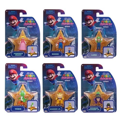 The Super Mario Galaxy Movie - 1.5" Figures with Star Accessory Asst.6 (Wave 1)