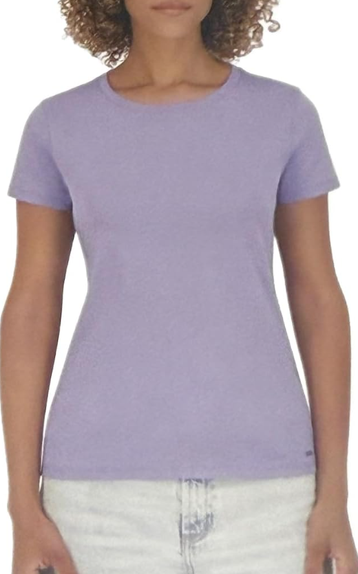 [S] DKNY PURPLE ORGANIC COTTON TEE, 1679439-PURPLE [FINAL SALE] (SD1472)