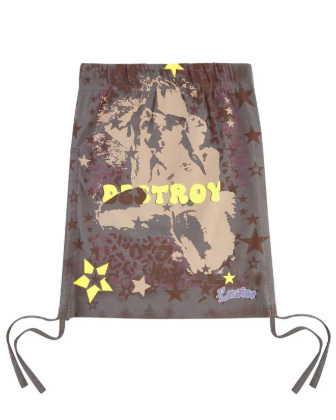 LUSIVE WORKSHOP 星星塗鴉抹胸 (灰色)