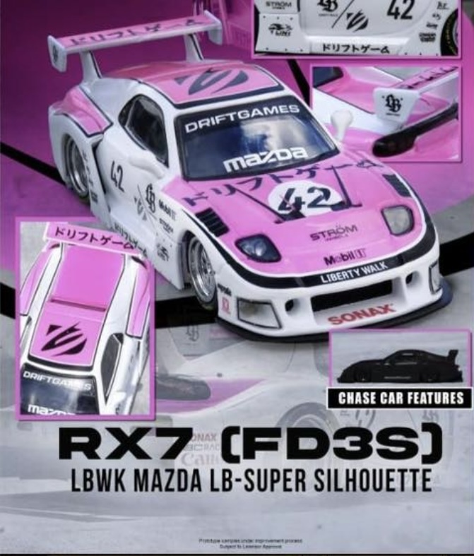 預訂 Pre-order - Inno64 MAZDA RX7 (FD3S) LB-SUPER SILHOUETTE "DRIFT GAMES 2025