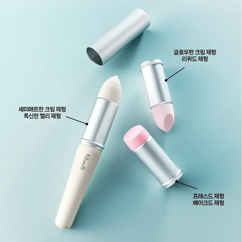 Fillimilli 3in1海綿印章胭脂掃連蓋 (一套3款替換海綿頭)