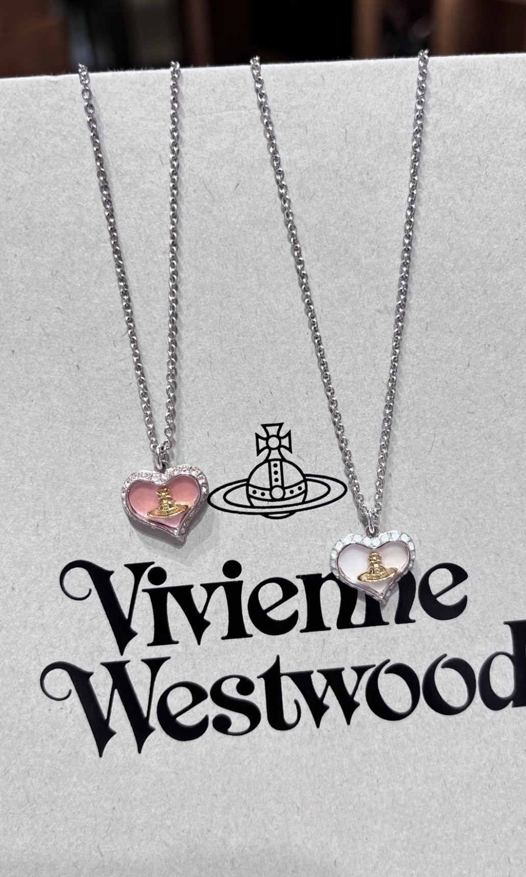 【2色入】Vivienne Westwood Petra系列 土星愛心頸鏈