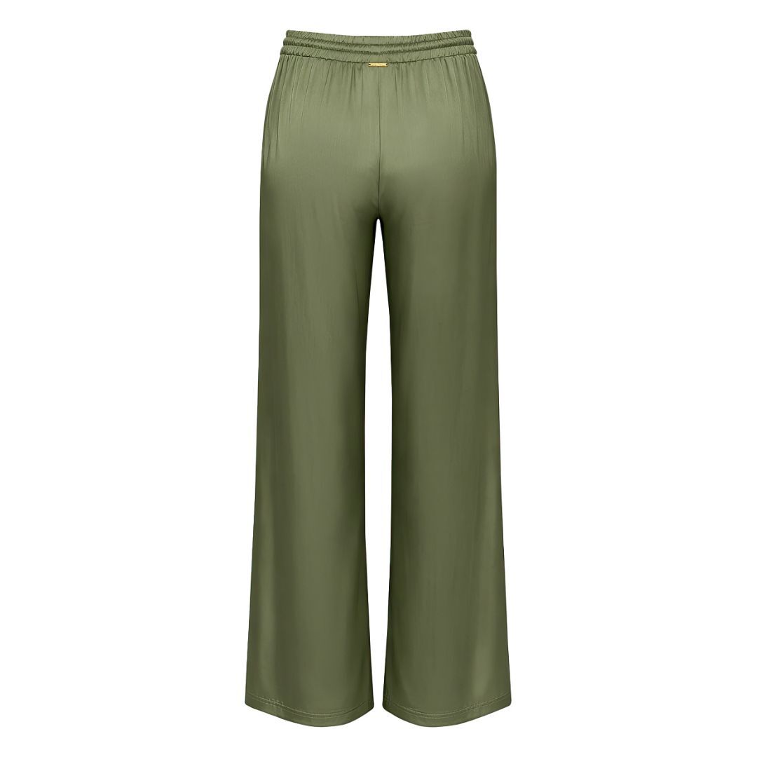 1TS0319-100 [TWINSET] Drawstring Trousers Green #261LL2LCC (C-EU-E)