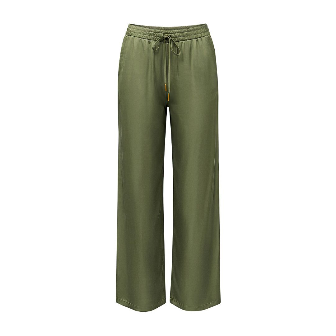 1TS0319-100 [TWINSET] Drawstring Trousers Green #261LL2LCC (C-EU-E)