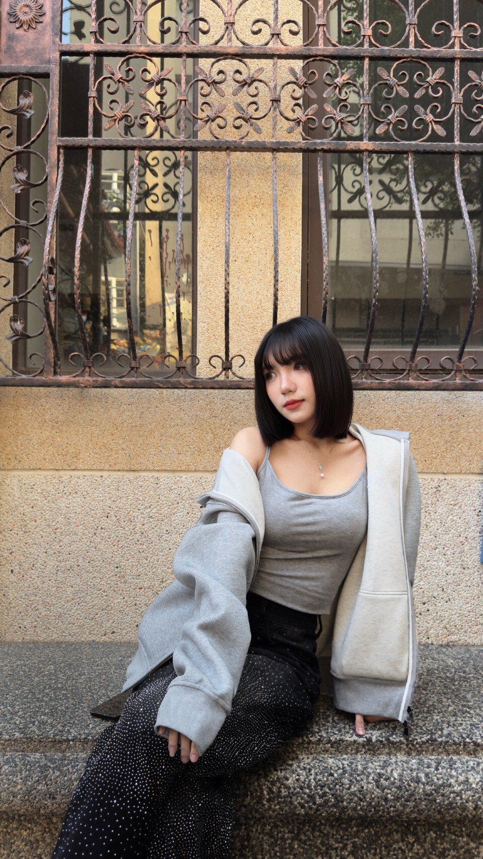 細肩帶帶胸墊百搭背心