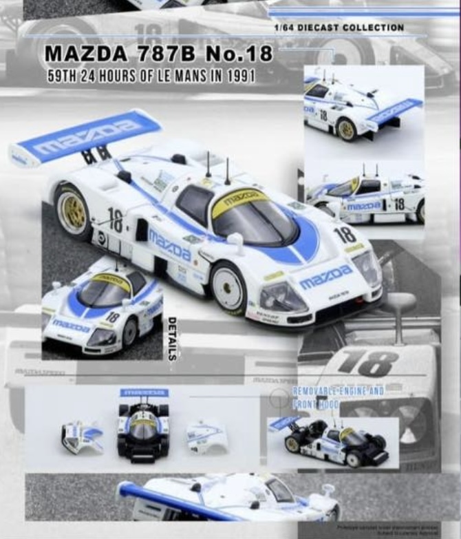 預訂 Pre-order - Inno64 MAZDA 787B NO.18 59TH 24 HOURS LE MANS 1991