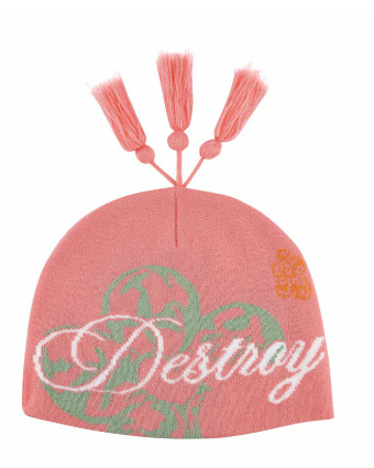 LUSIVE WORKSHOP DESTROY TASSEL BEANIE (粉)