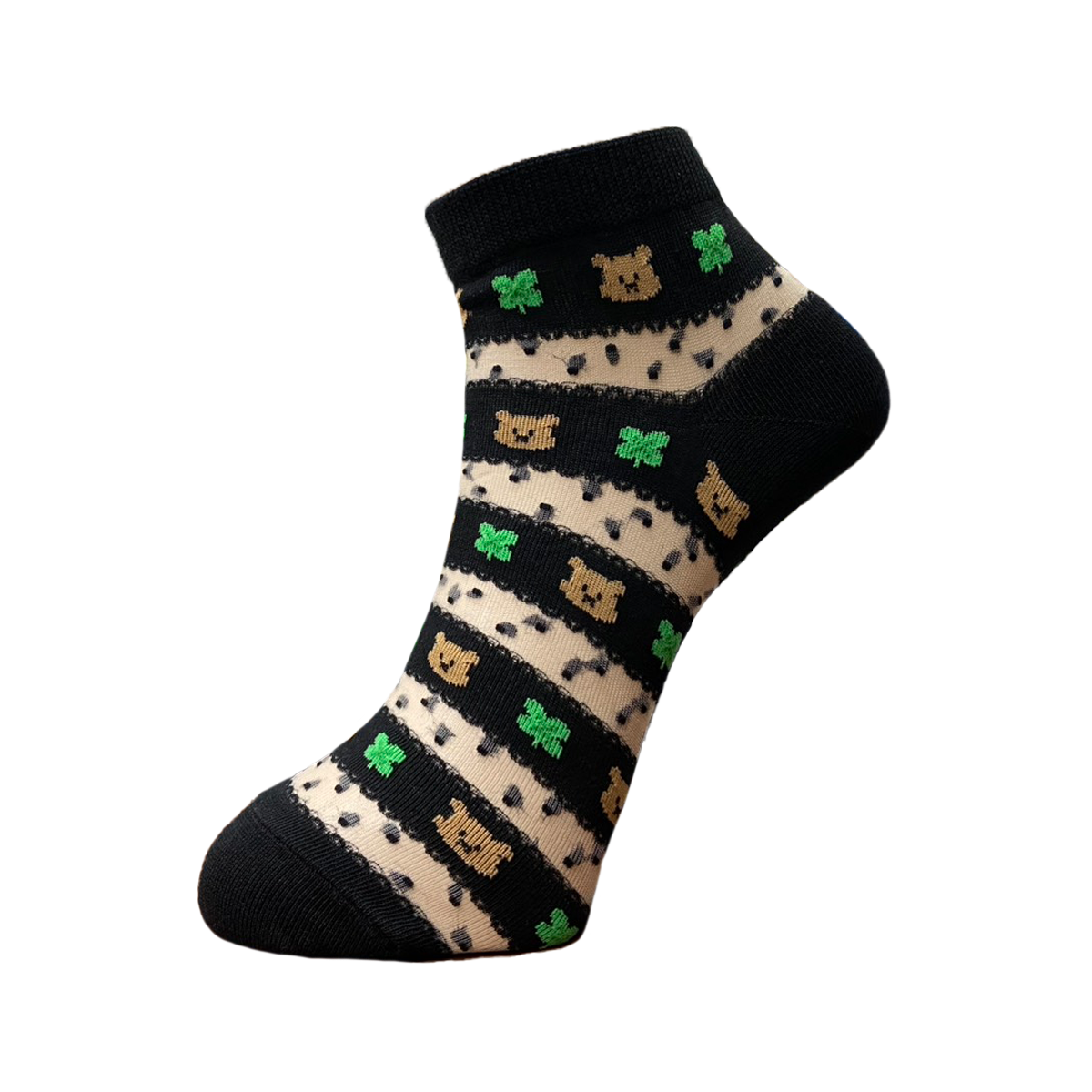 韓國透明襪動物條 短襪 水晶襪 玻璃絲短襪