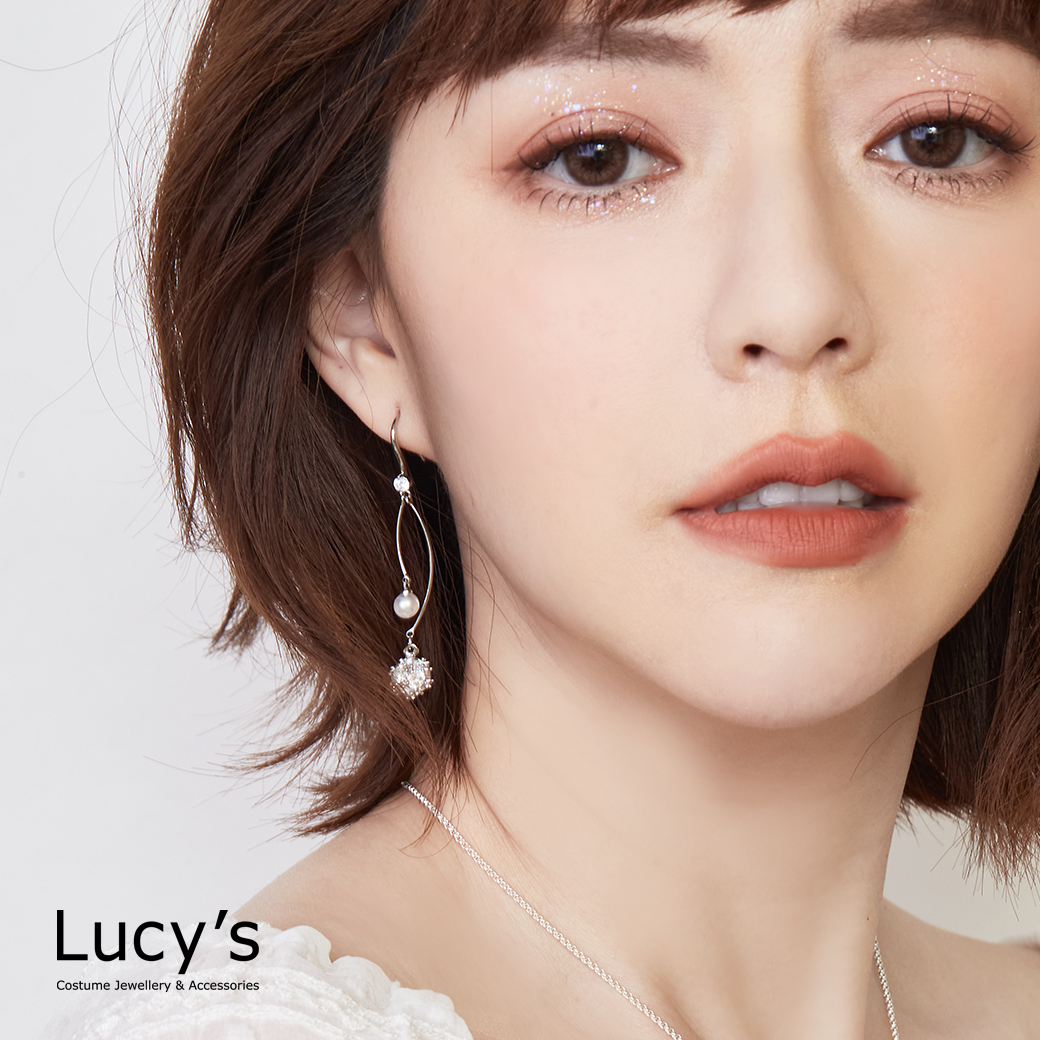 珍鑽軌跡 耳勾耳環 (三色) (127463/127464/127465)