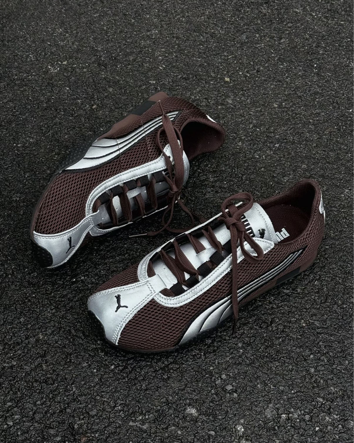 PUMA H-STREET 摩卡棕銀 咖啡色 灰銀 黑色 網面 薄底鞋 ROSÉ同款 張凌赫代言同款 男女鞋 403692-11 / 預購