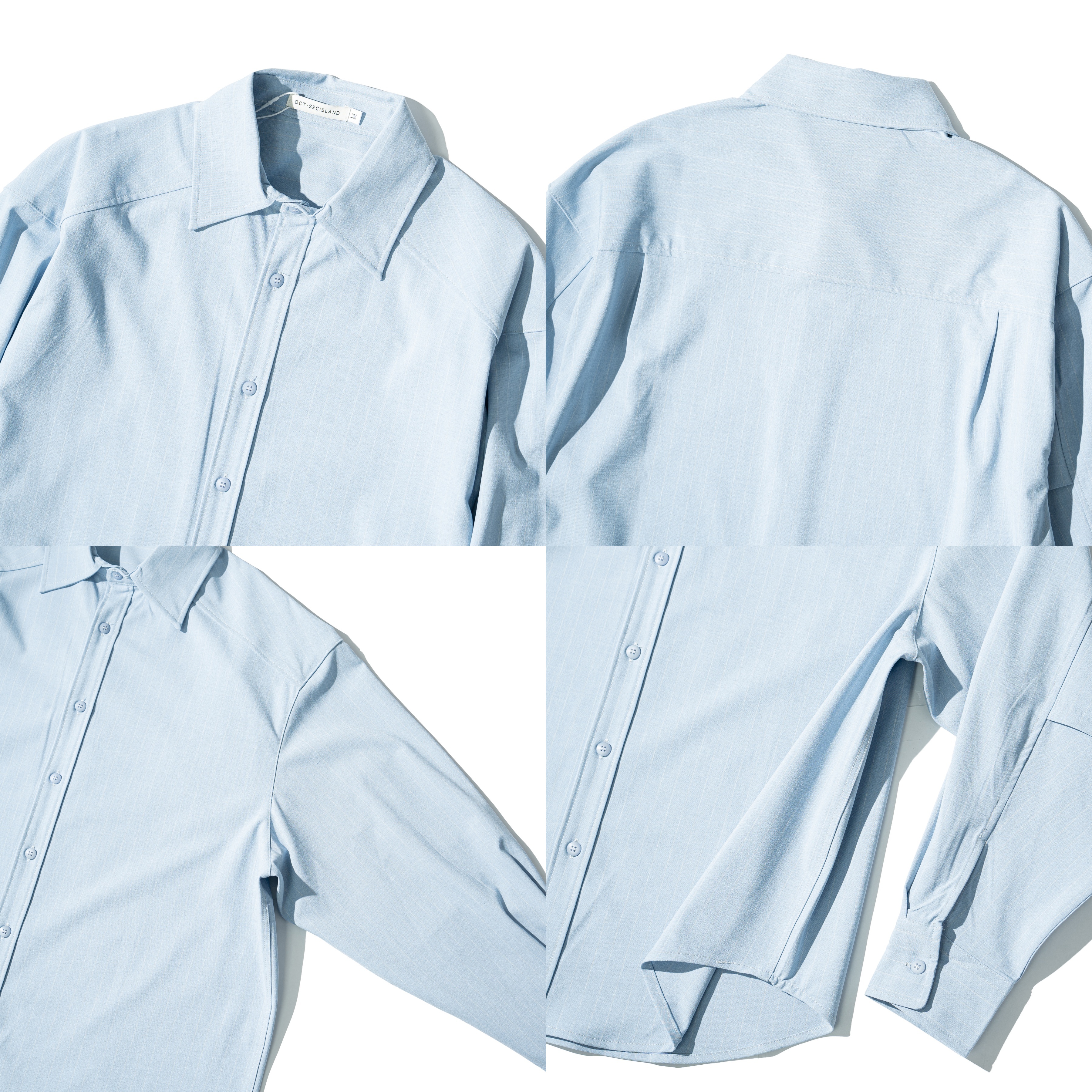 Stripe Tailored Shirts 細條紋 剪裁 長袖襯衫 [O-6217]