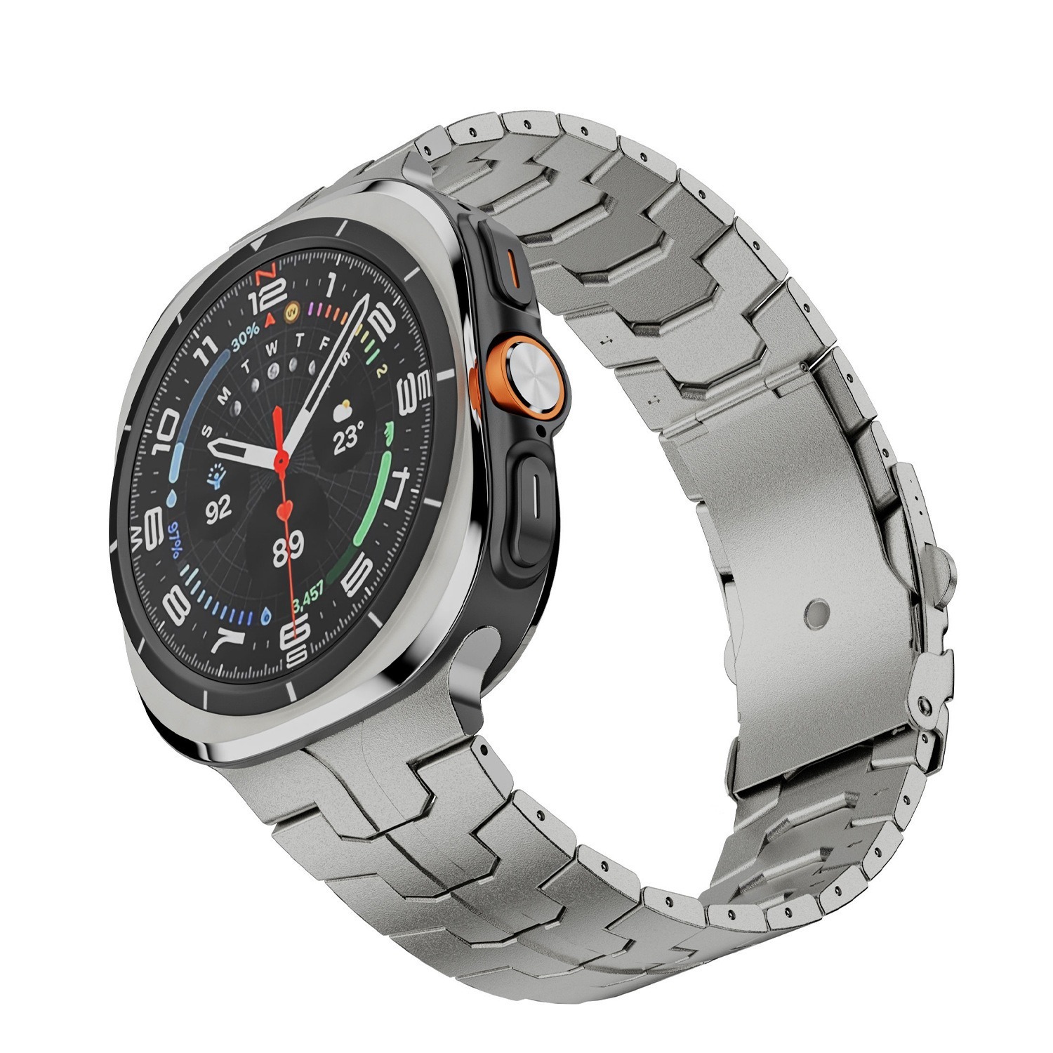 XPRO - Titanium Band - Galaxy Watch Ultra Strap 鈦金屬高抗壓腐蝕耐磨擦智能手錶帶