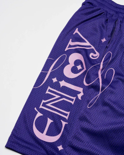 LUSIVE WORKSHOP ENJOY JERSEY SHORT (紫色)