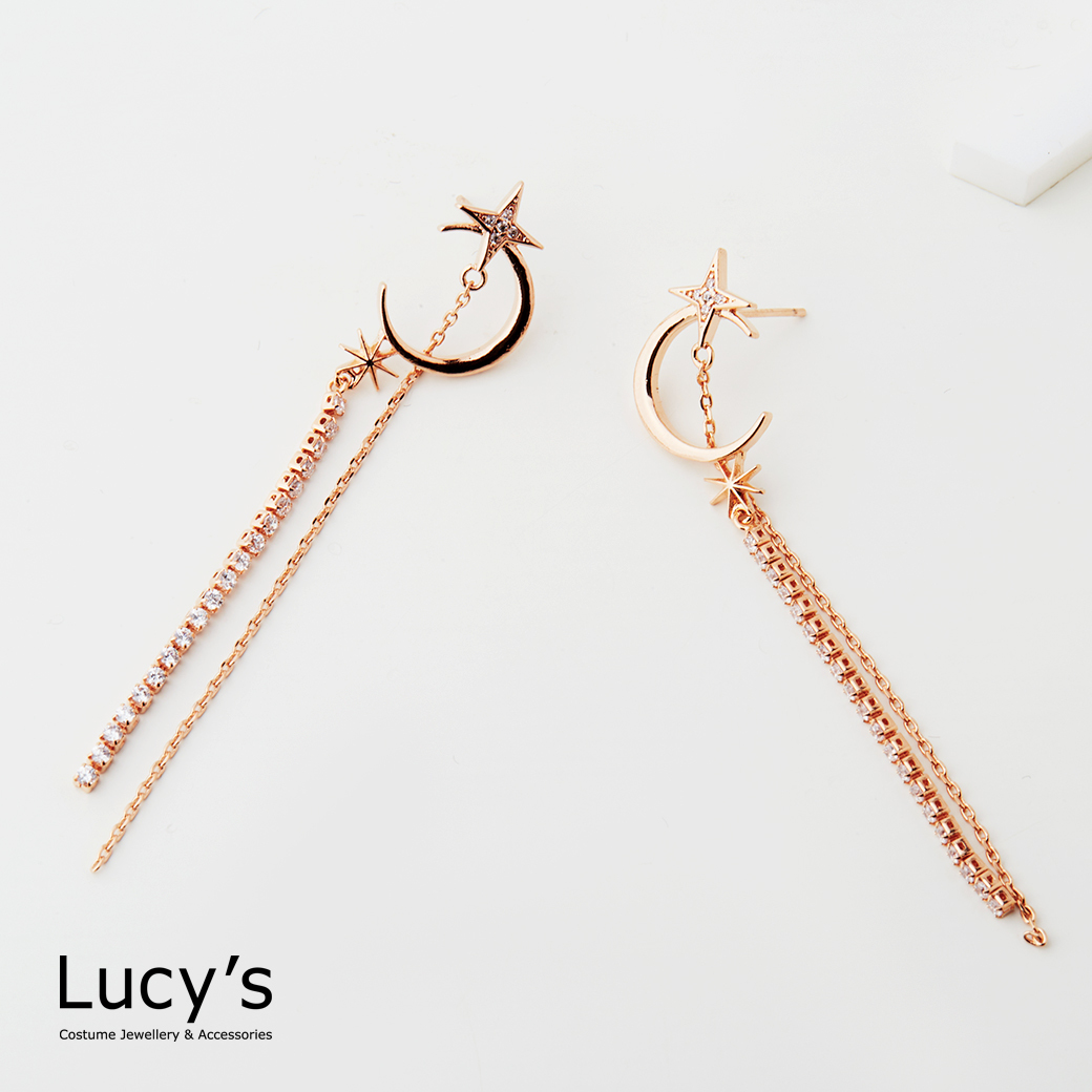 月光流蘇 耳環 (127071)