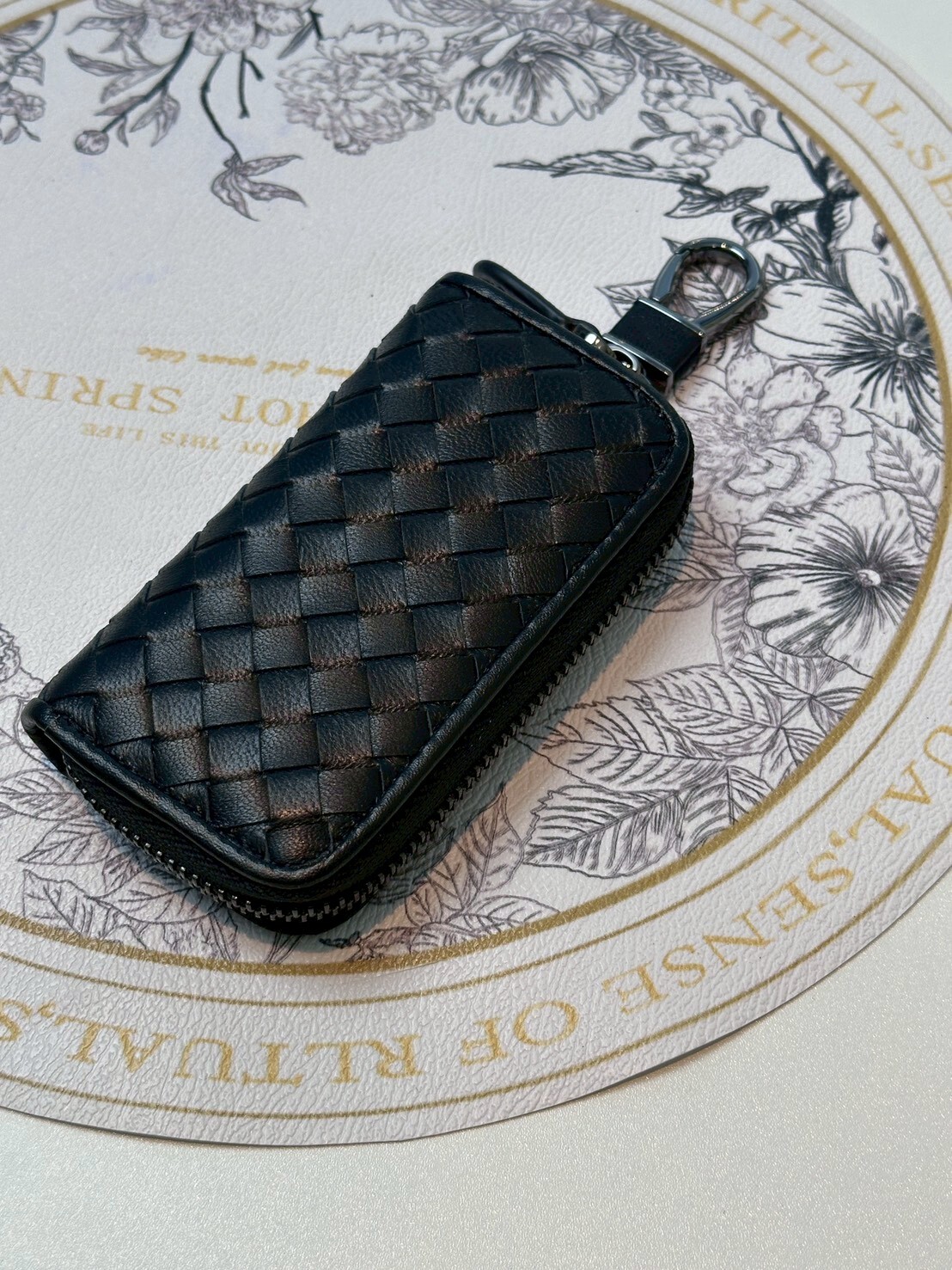 （C)  羊皮編織鑰匙包 - MD563 #1703HB