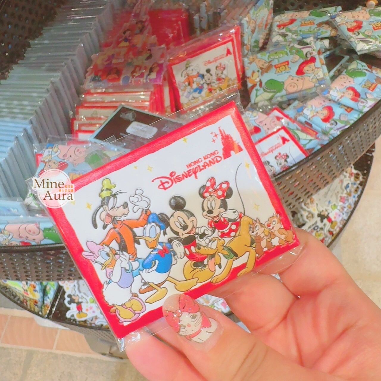 樂園限定 米奇 Mickey 與好友們 集合圖案 造型 磁鐵 -香港迪士尼樂園