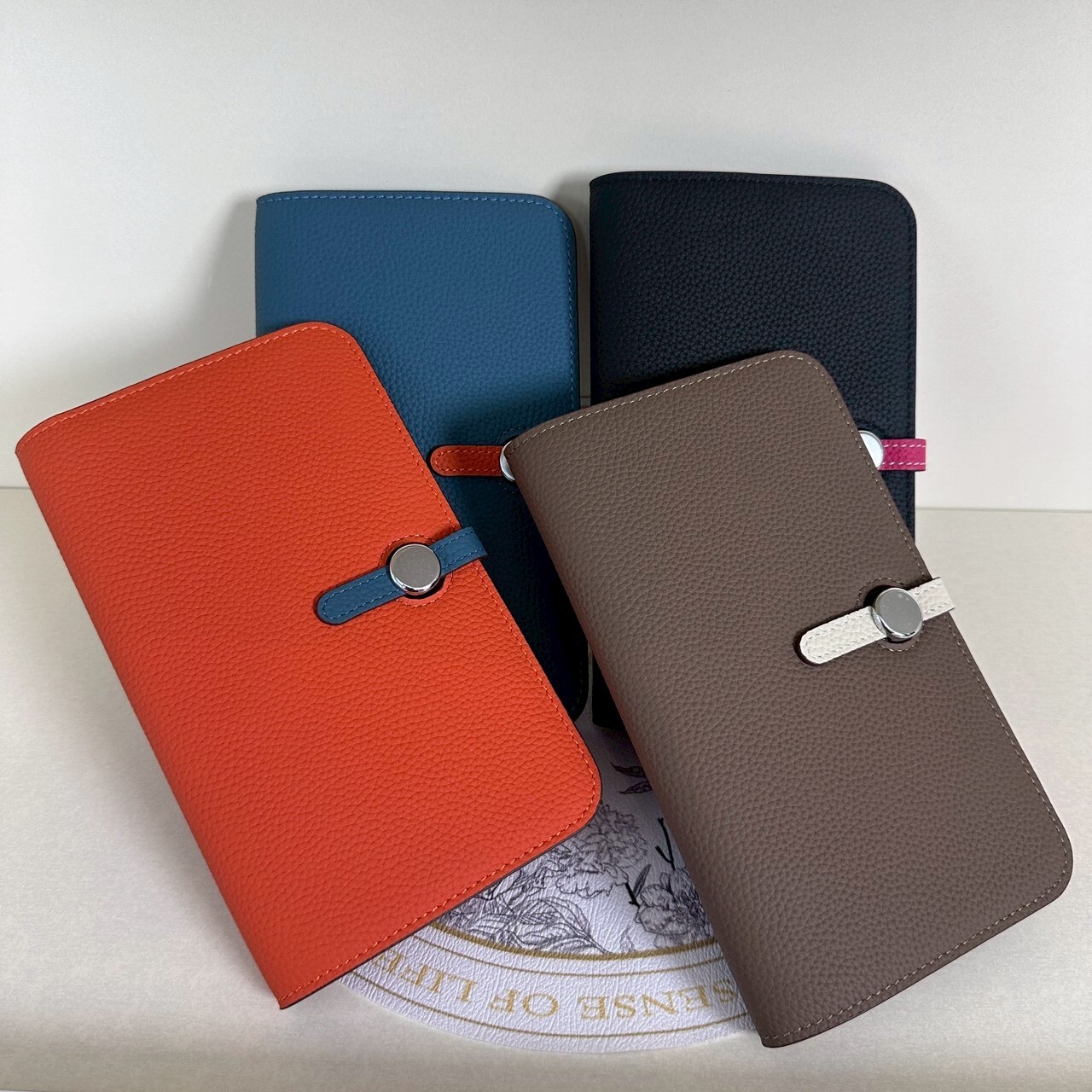 （E)  牛皮撞色多用皮夾 - MD5088 #1703HB