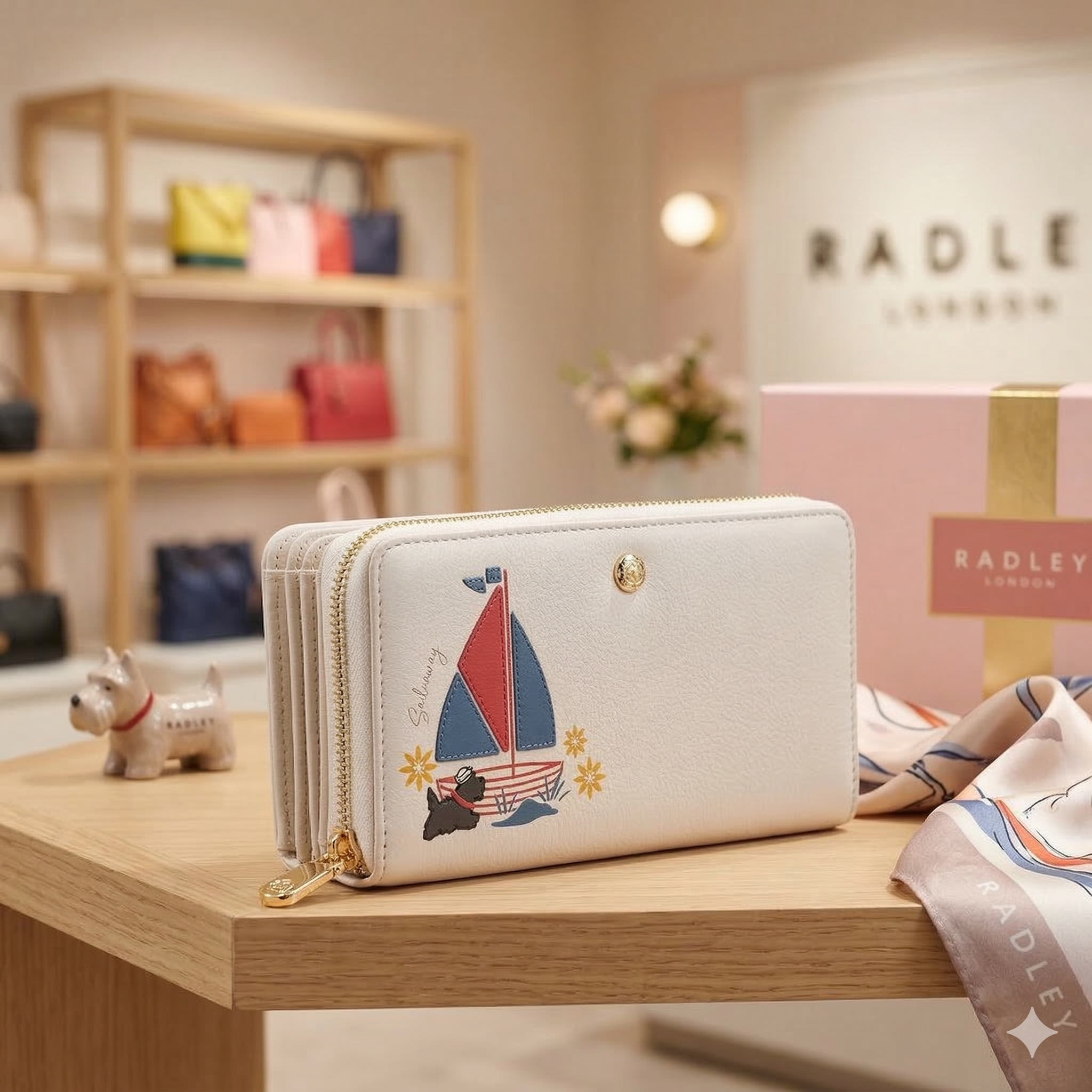 【預購】RADLEY LONDON H031724 全皮革風琴拉鍊長錢包