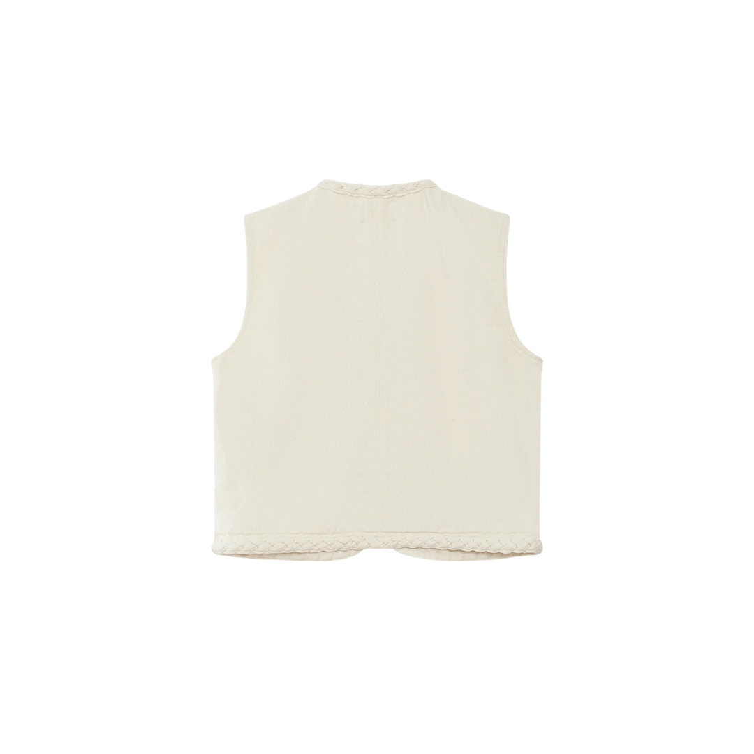 1GM0329-014 [GRACE & MILA] Veste Sans Manches Ecru Verona #SS26111001 (C-EU-E)