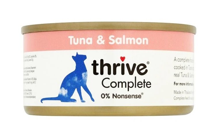 Thrive 脆樂芙 貓貓主食罐 吞拿魚+三文魚 配方 (75g x 12罐)
