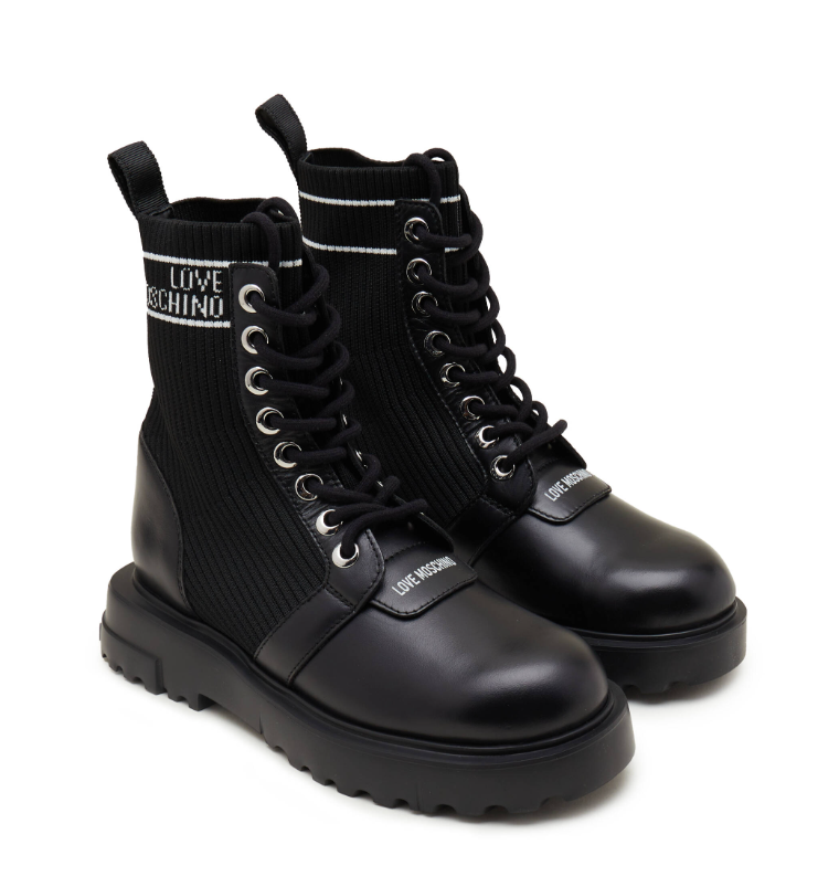 [S] LOVE MOSCHINO BLACK ST.TTOD SQUARE 40 CALZA ALL 16, JA24324G0HIY600A-BLACK (SLM392)