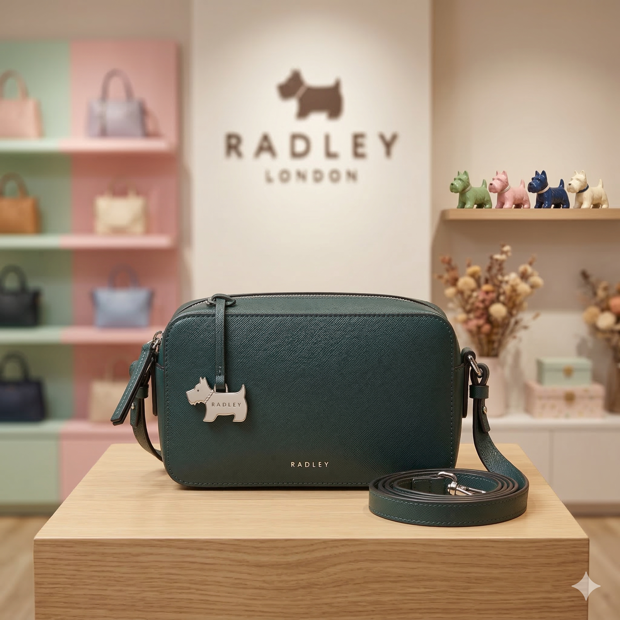 【預購】K031769 Radley London Beech Row 皮革迷你拉鍊斜揹包