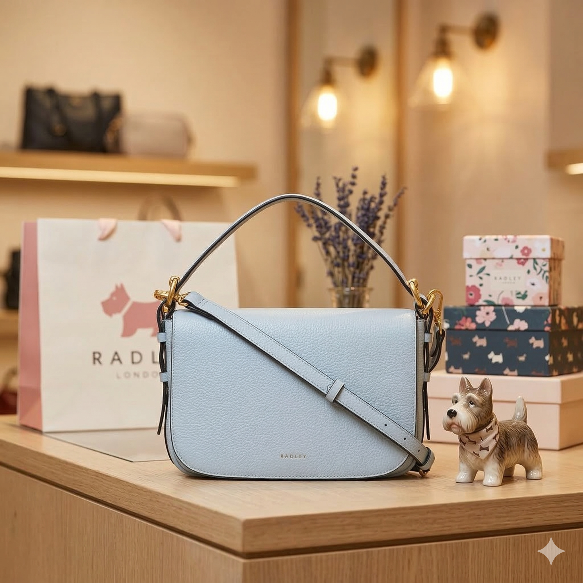 【預購】RADLEY LONDON H031735 全皮革翻蓋斜揹袋