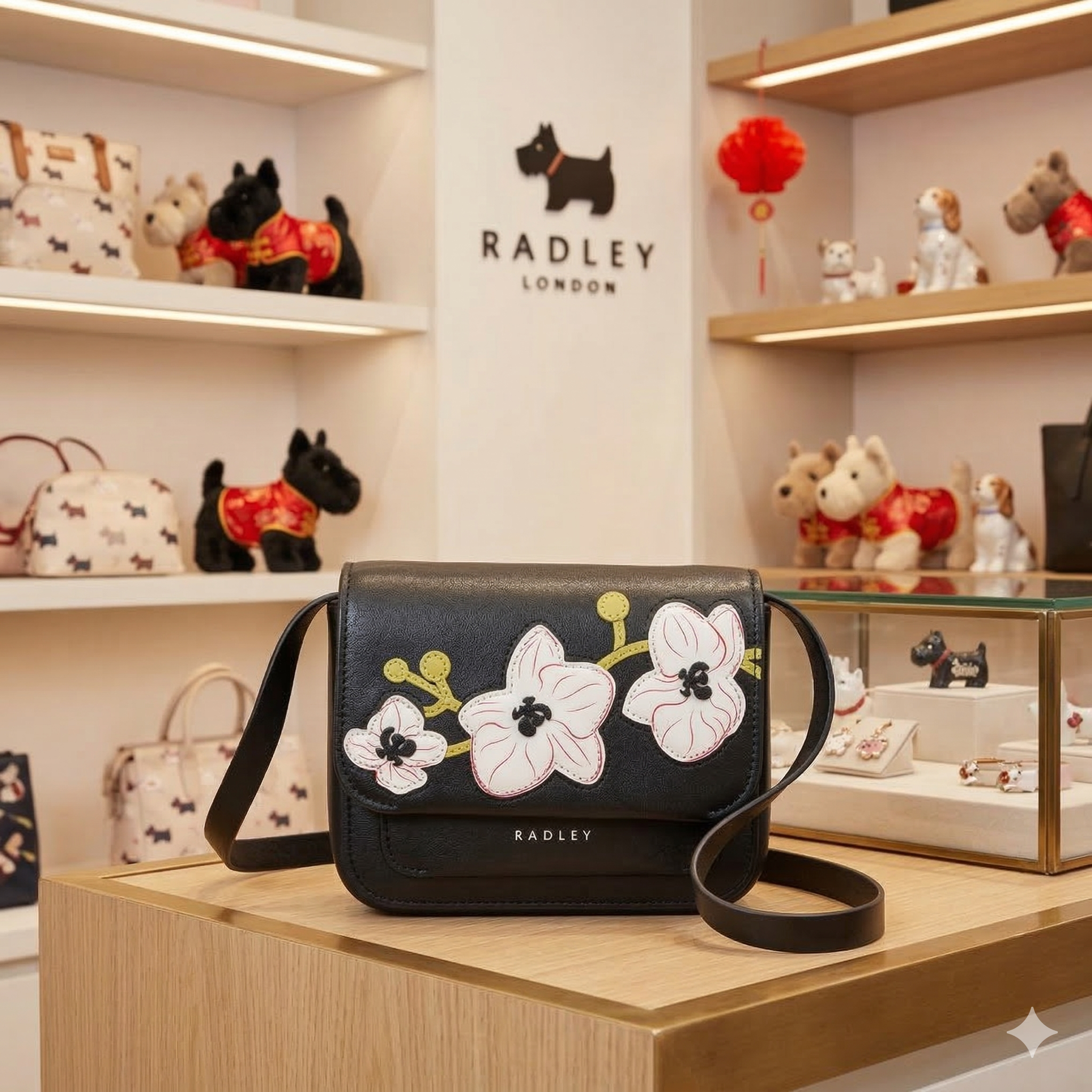 【預購】K031771 Radley London 農曆新年系列 皮革迷你翻蓋斜揹包