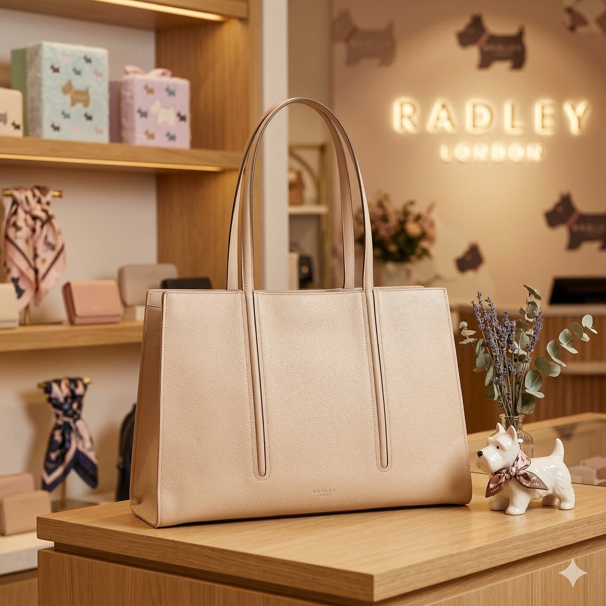 【預購】K031774 Radley London Portland Place 皮革大號敞口托特包