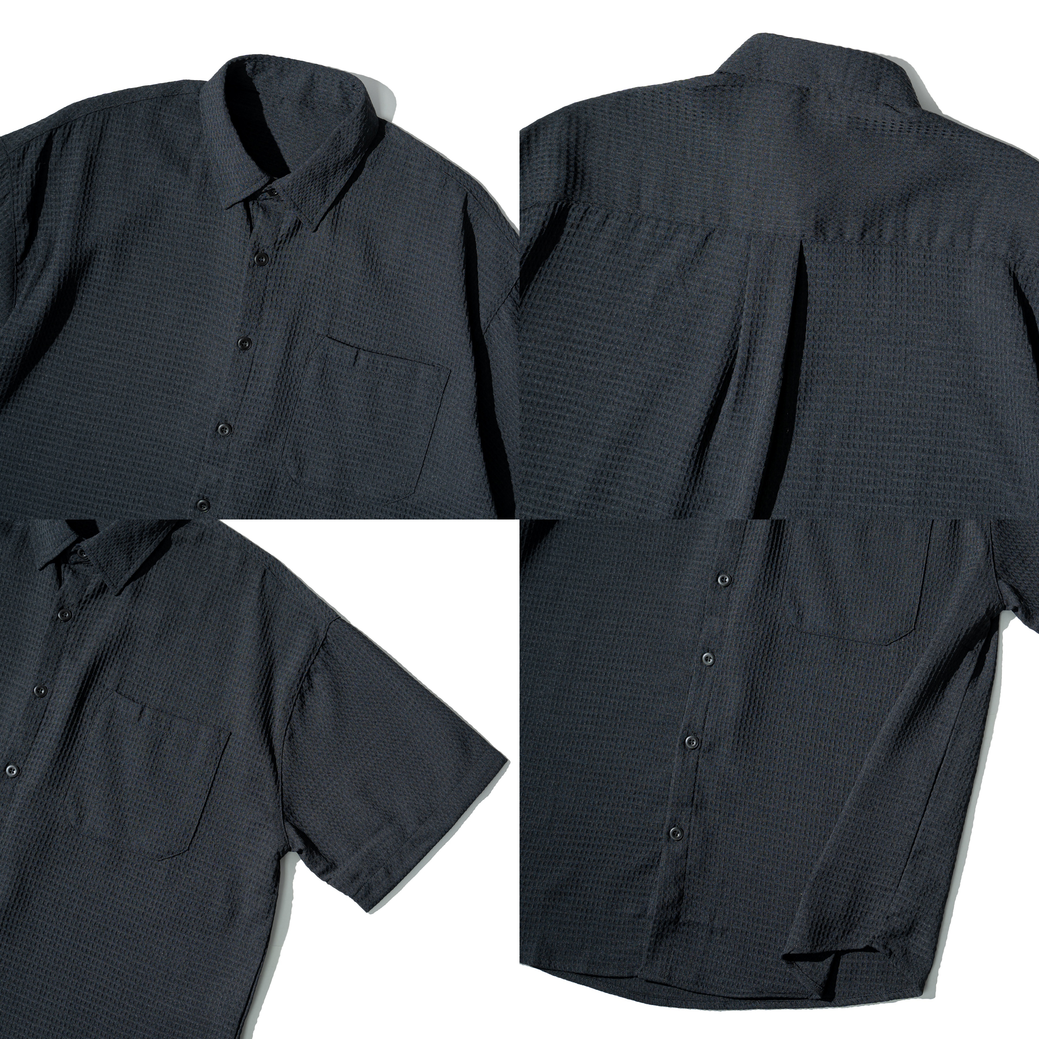 Seersucker Pocket Shirts 泡泡紗 短袖襯衫 [O-563]