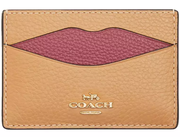 [S] COACH IM/LATTE MULTI CW926 LIP CARD CASE, 196395550487 (SCO1218)