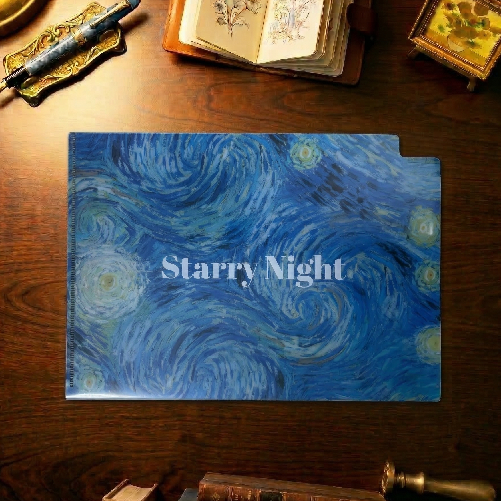 印象派 三層Ｌ夾｜ 梵谷《星夜》