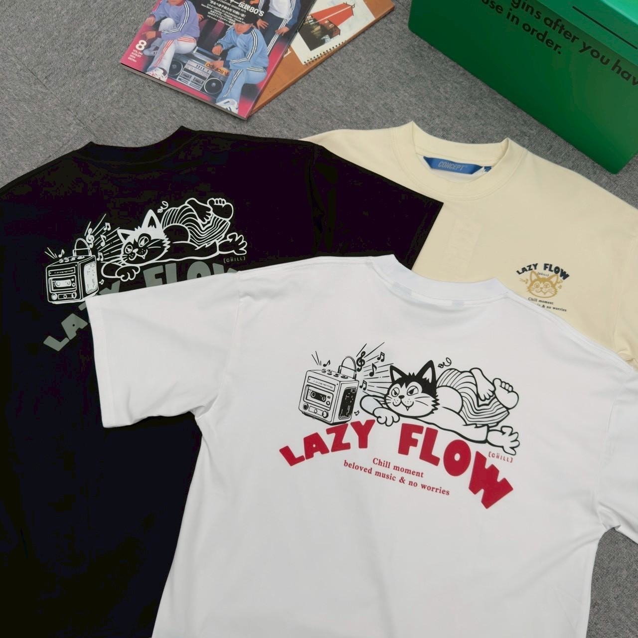 【涼感系列】慵懶貓咪印花短T 81166