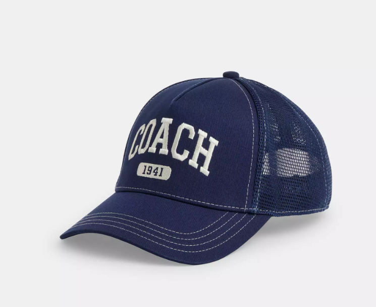 [S] COACH NAVY CAA61 CCH EMB TRK HAT, 722947809804 (SCO1204)