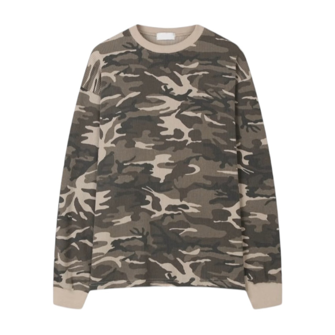 《K》野戰迷彩華夫格薄長T