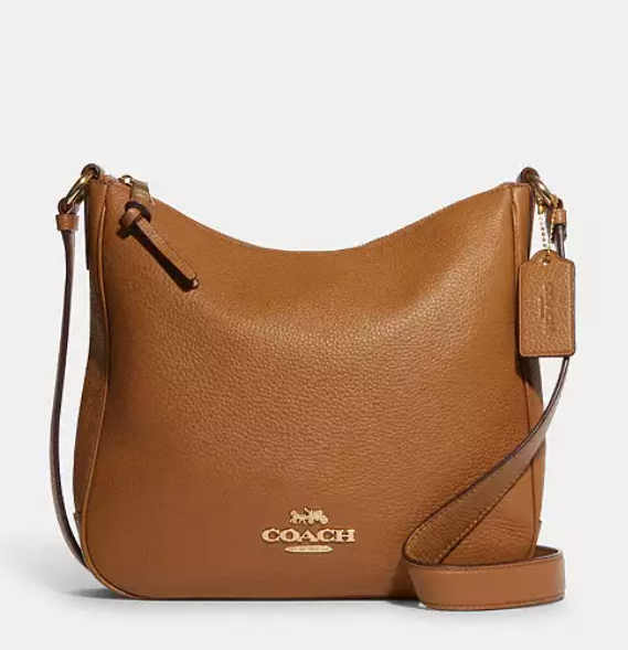 [S] COACH IM/LIGHT SADDLE CU960 PEBBLED LEATHER ELLIE FILE, 196395421084 (SCO1159)