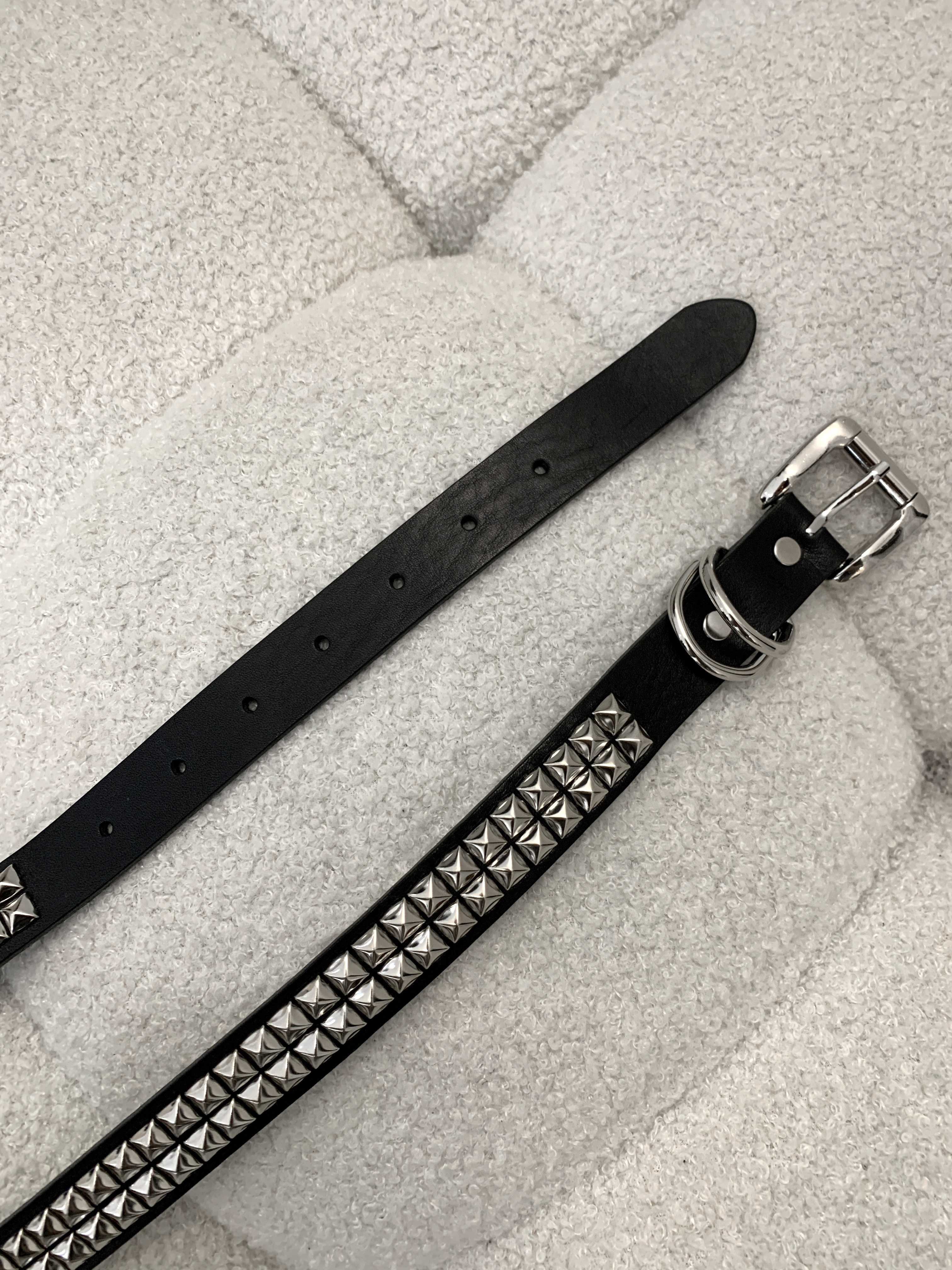 雙釦環鉚釘皮帶