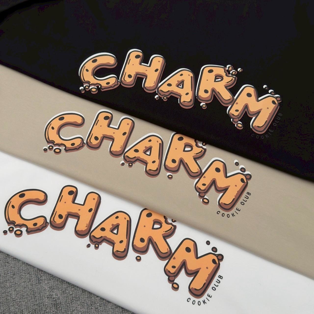 【涼感系列】餅乾字母印花短T 81171