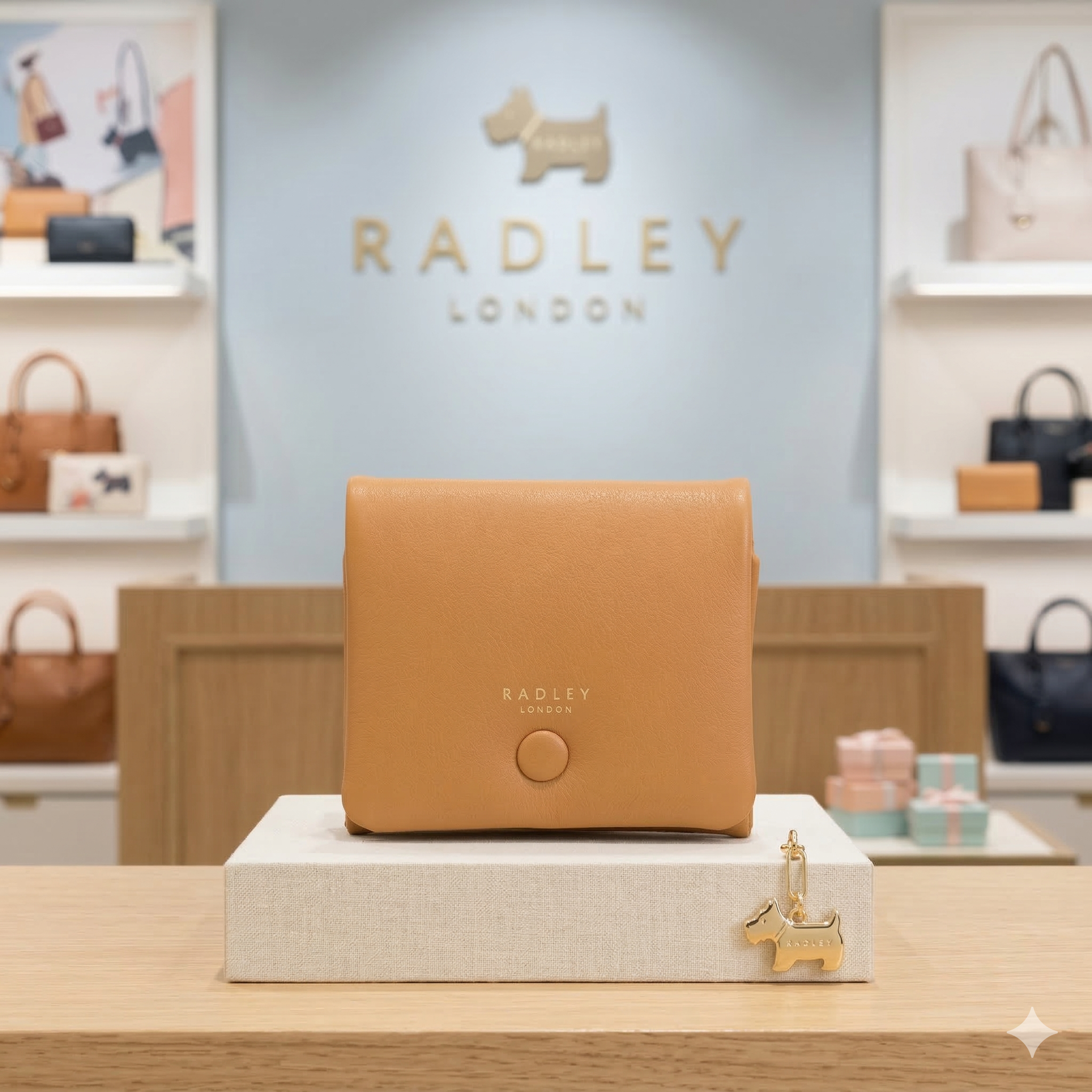 【預購】RADLEY LONDON H031715 全皮革中型翻蓋錢包
