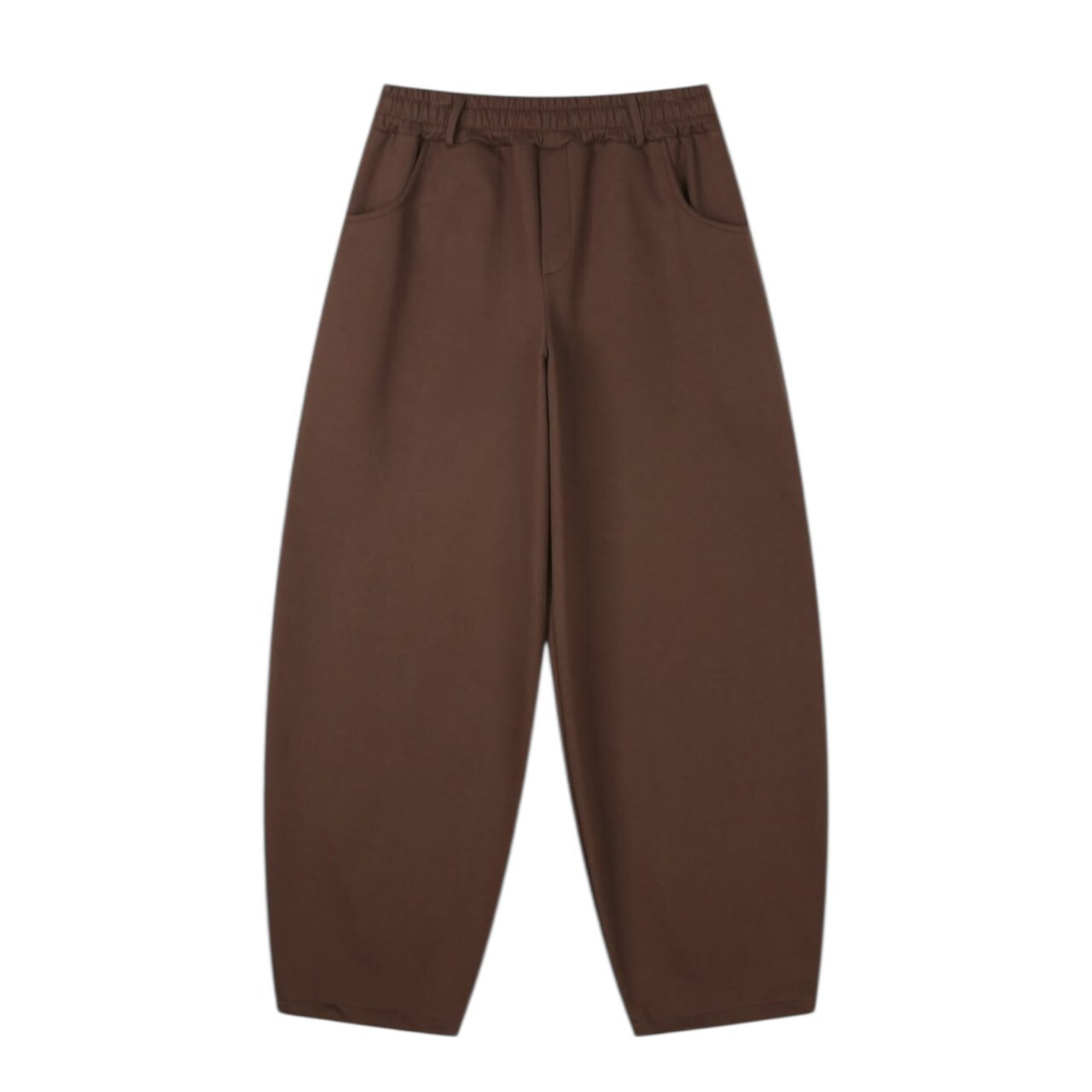 《K》雙層豹紋口袋重磅棉褲