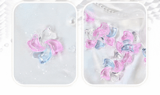 Dear PURE 四合一洗衣膠球 洗衣步驟說明圖