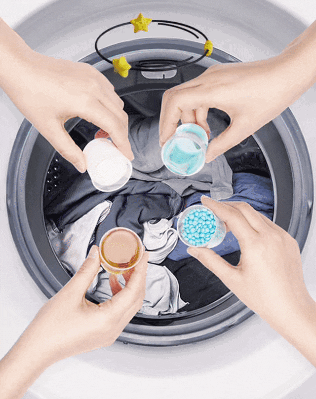 Dear PURE 四合一洗衣膠球 四合一配方介紹圖