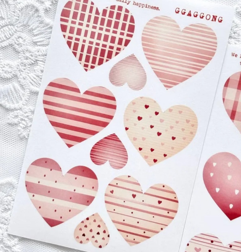 韓國 ggaggong．甜心 模造紙貼紙包