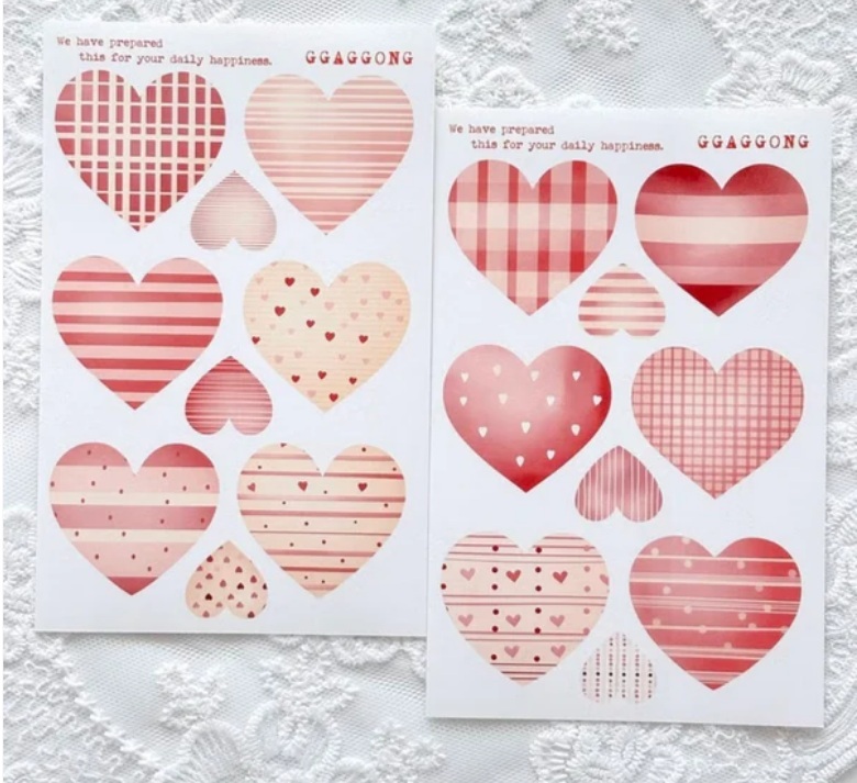 韓國 ggaggong．甜心 模造紙貼紙包