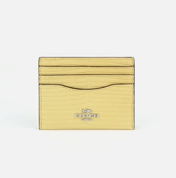 [S] COACH CR844 SLM ID CC LIZ LEATHER,SV/HAY, 196395285044 (SCO872)