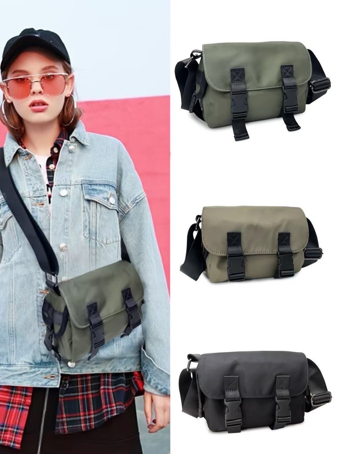 （Y)  牛津布側背包 - A8323  #1703HB